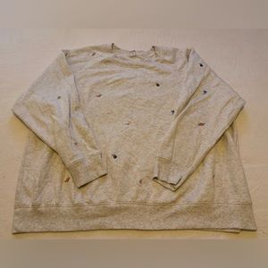 Old Navy Embroidered Flower Sweatshirt